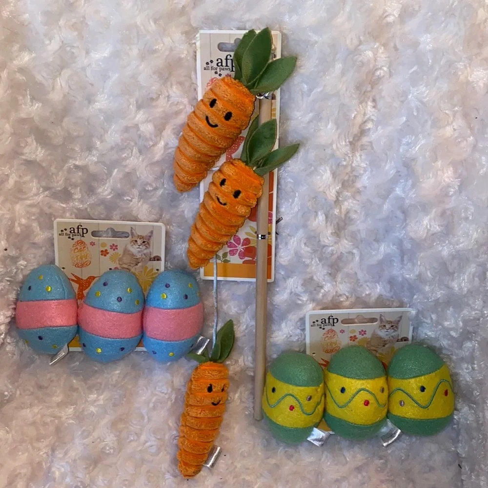 3 piece cat toy set